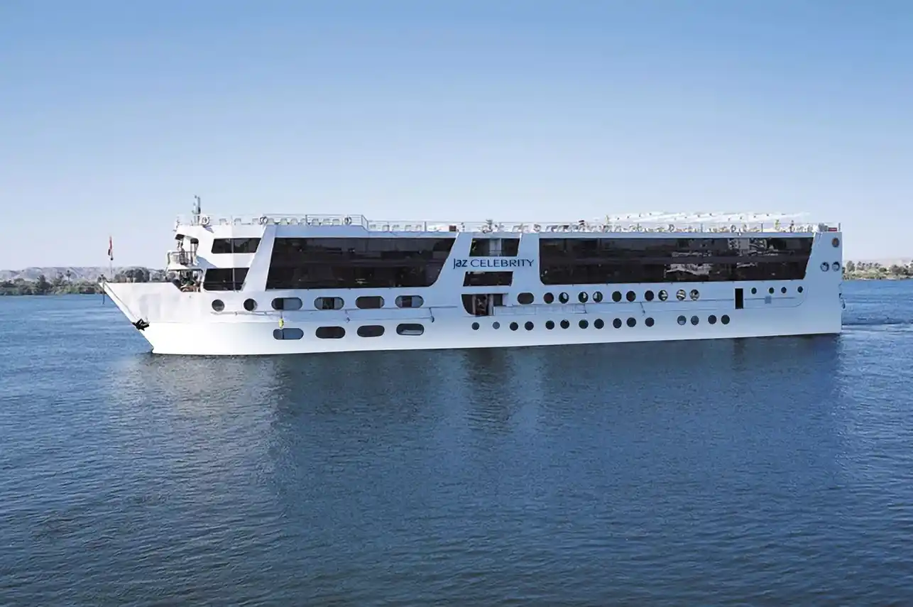 Exterior view of the JAZ Celebrity Nile Cruise Nile cruise ship